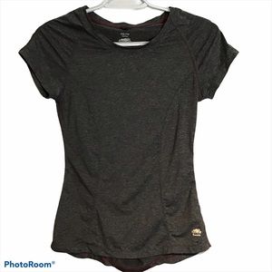 Roots Gray Performance Tee size XXS